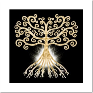 Sparkling tree of life Posters and Art